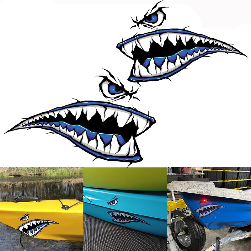 Fishing Boat Oar - 2 pçs dentes de tubarão boca