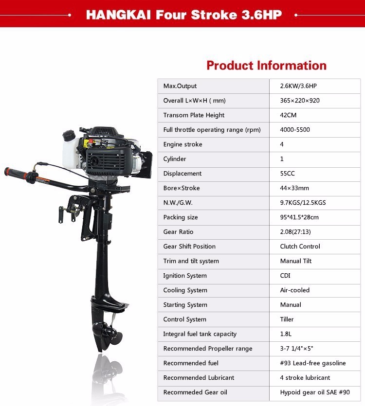 2026 Nova Chegada Melhor Quali - Fishing Boat Outboard Motor avaliação e preço