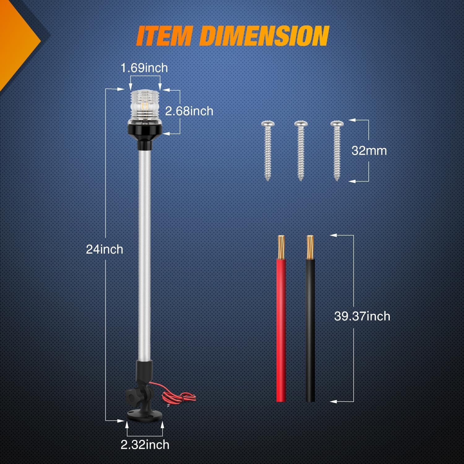 Luz de Popa para Barco Nilight - Fishing Boat Navigation Light avaliação e preço