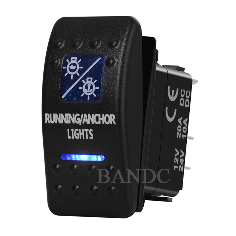 Corrida LED azul e luz de ânco - Fishing Boat Navigation Light avaliação e preço