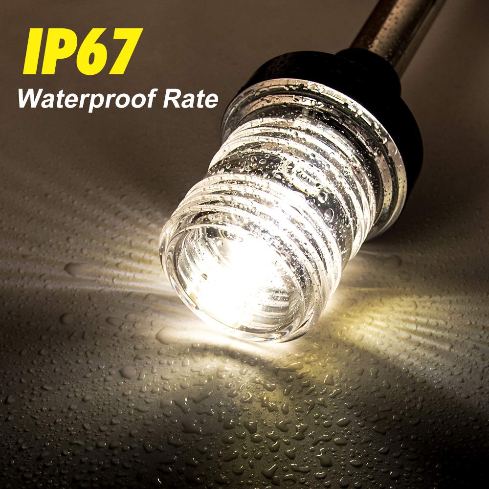 Luzes de Popa LED Brancas Dobr - Fishing Boat Navigation Light avaliação e preço