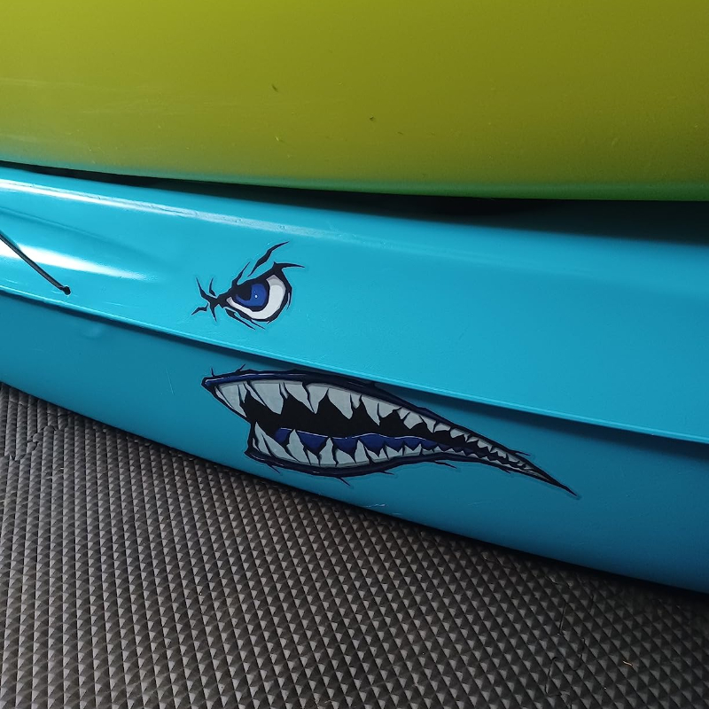 2 pçs dentes de tubarão boca b - Fishing Boat Oar avaliação e preço