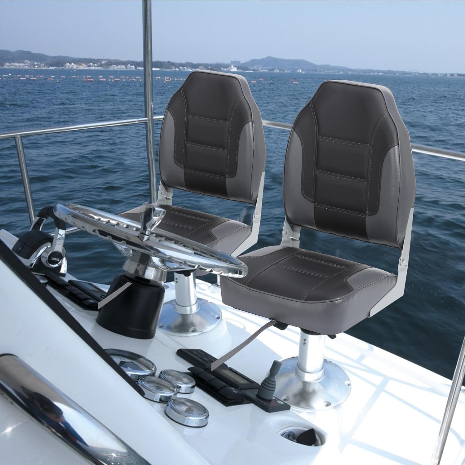 Conjunto de 2 Assentos Dobráve - Fishing Boat Seat avaliação e preço