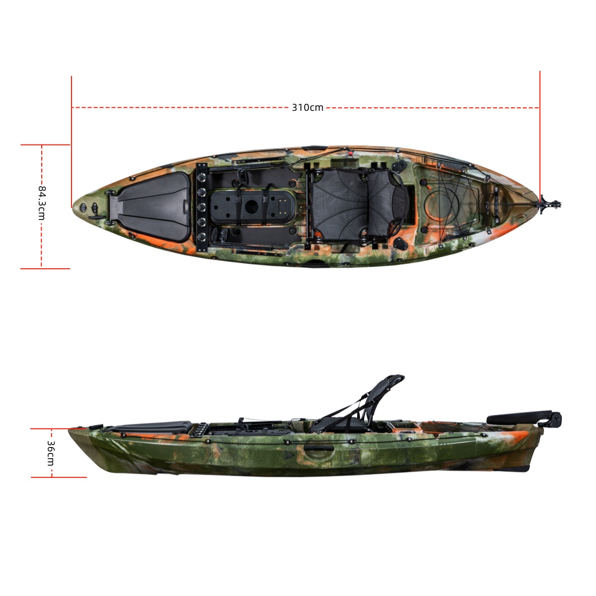 Caiaque de Pesca Individual LS - Fishing Boat Seat avaliação e preço